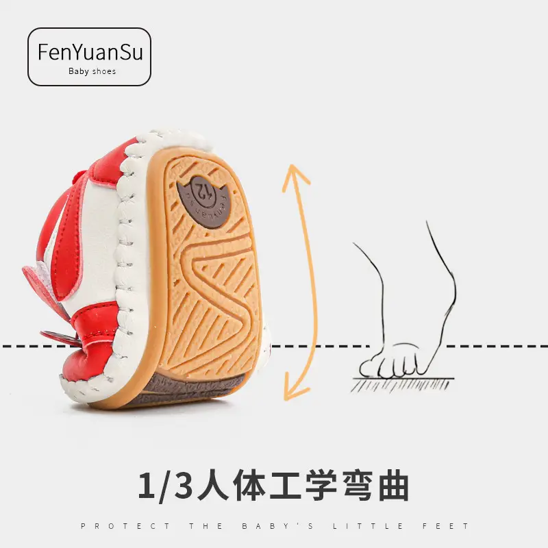 Spring and Autumn Chinese Red Benmingnian One-year-old Soft-soled Toddler Shoes for Boys and Girls Soft-soled 6-12 Months Baby Shoes