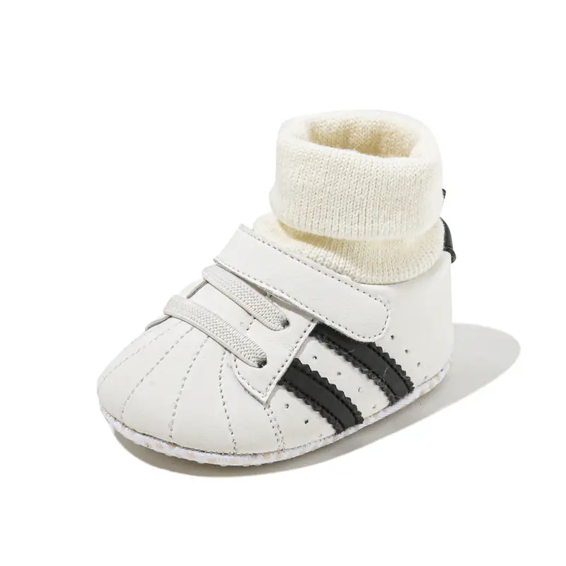 Baby Cotton Shoes for Newborns 0-6 Months, Warm Shoes, Autumn and Winter Sock Shoes, Thickened Children's Fleece Shoes, Non-Slip for First Walkers - Image 6
