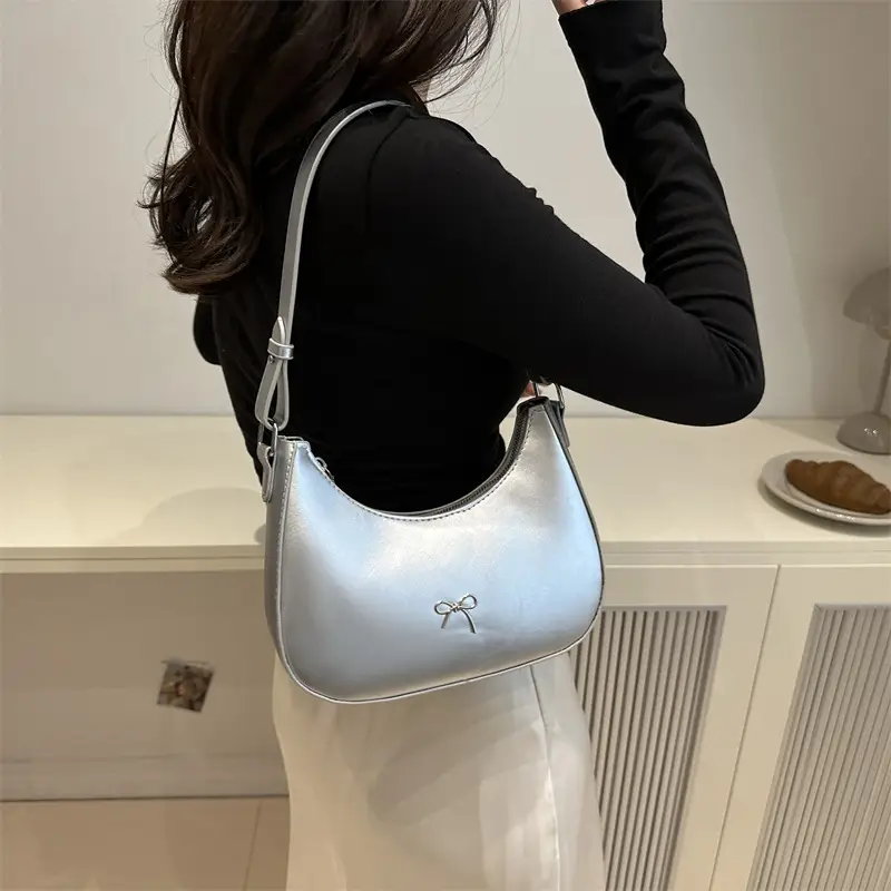 Pink Bow Retro Crossbody Bag for Women 2024 - Image 8