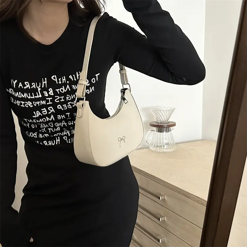 Pink Bow Retro Crossbody Bag for Women 2024 - Image 10
