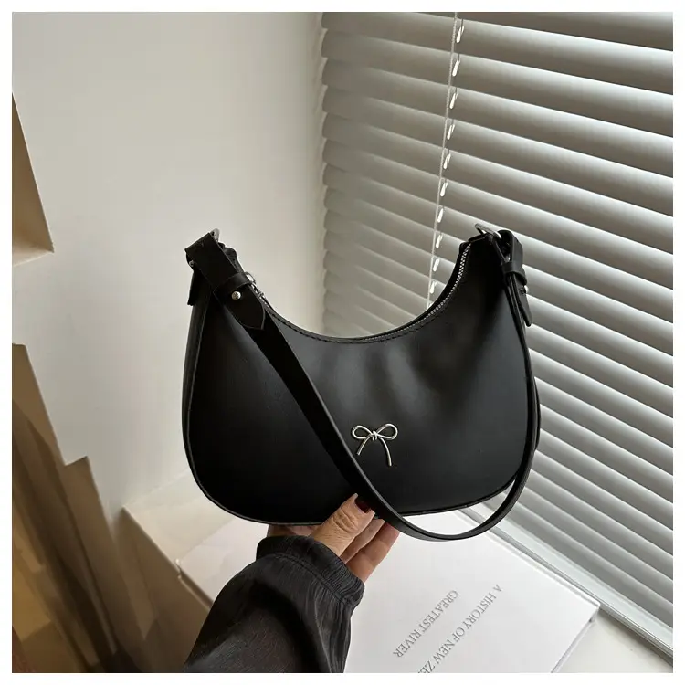 Pink Bow Retro Crossbody Bag for Women 2024 - Image 2