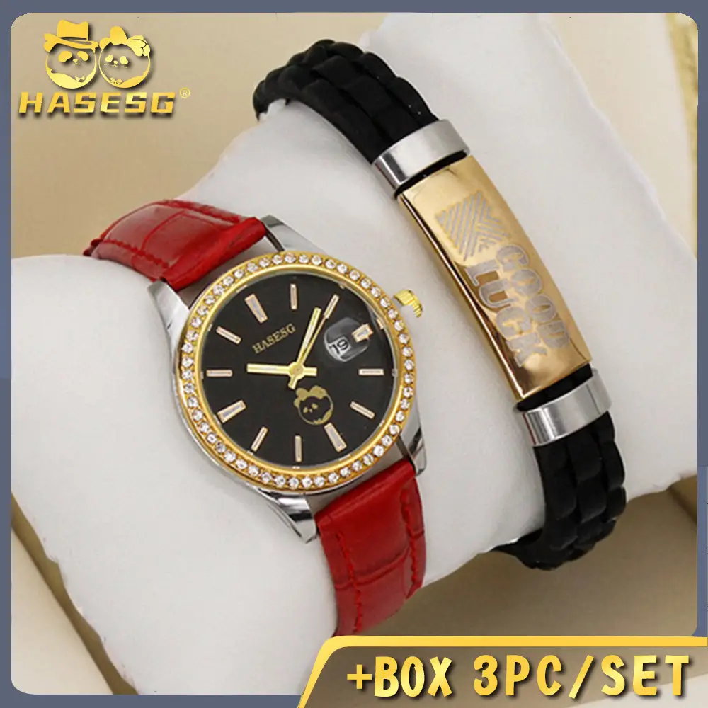 Modern Black Leather Wristwatch for Women - Image 24