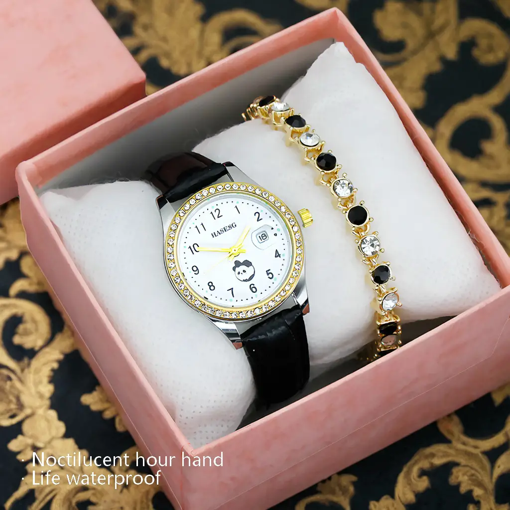 Modern Black Leather Wristwatch for Women — feature 21