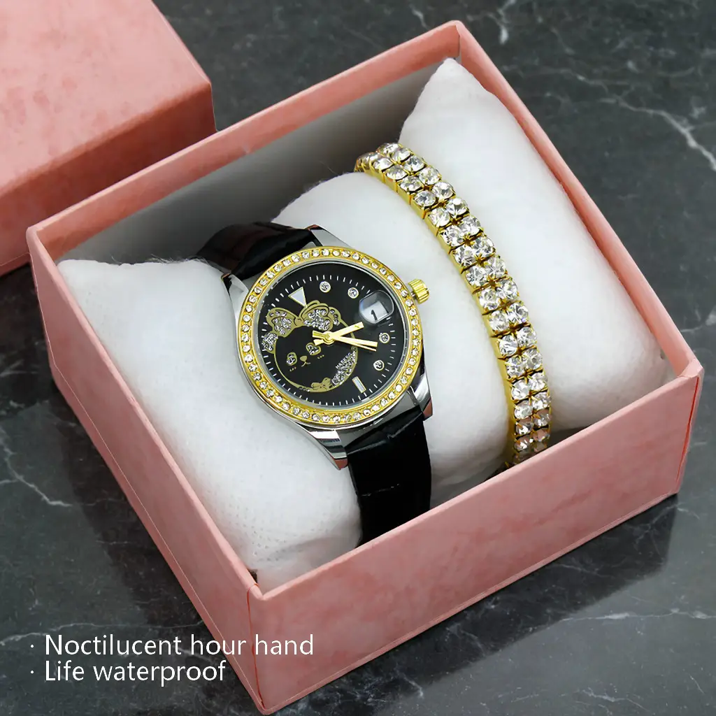 Modern Black Leather Wristwatch for Women — feature 22