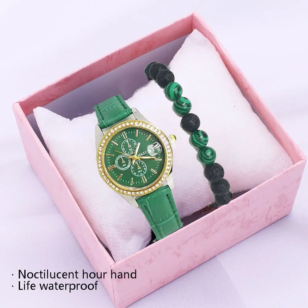 Modern Black Leather Wristwatch for Women - Image 6