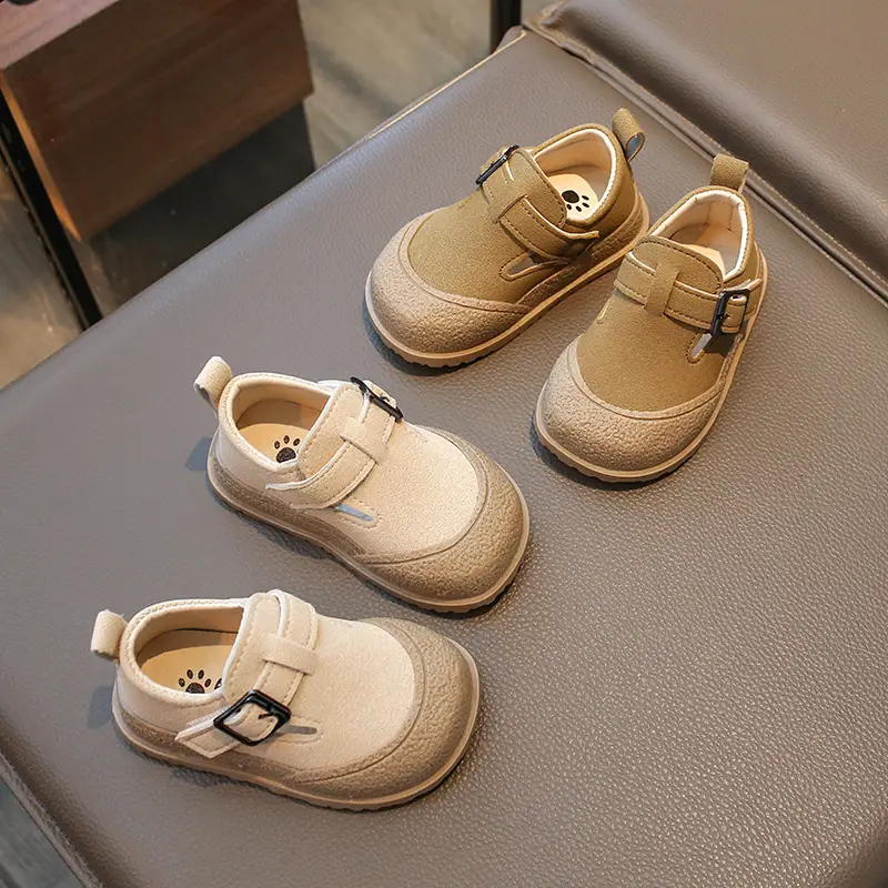 Baby Slip-On Shoes Beige Non-Slip 0-2Yrs