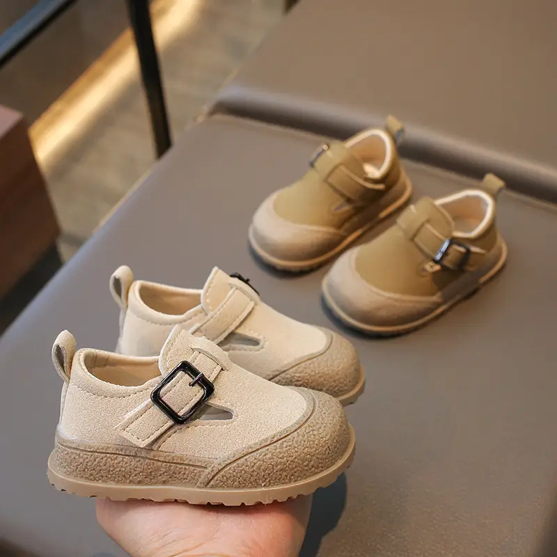 Baby Slip-On Shoes Beige Non-Slip 0-2Yrs