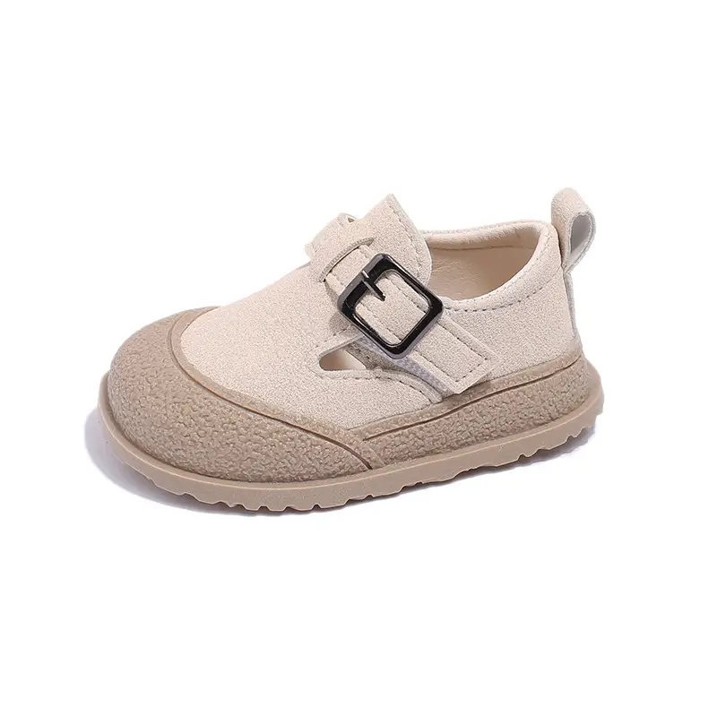Baby Slip-On Shoes Beige Non-Slip 0-2Yrs