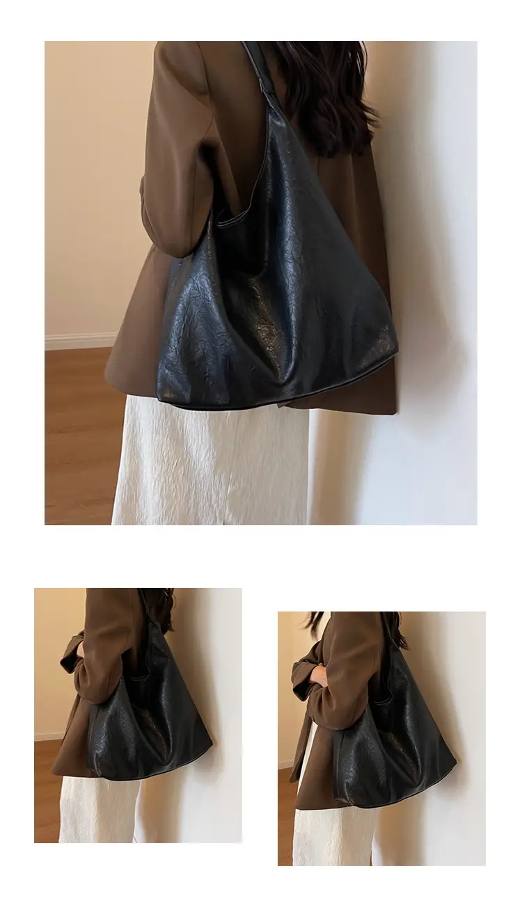 Brown Lazy Style Large Cap Bag for Women — feature 12