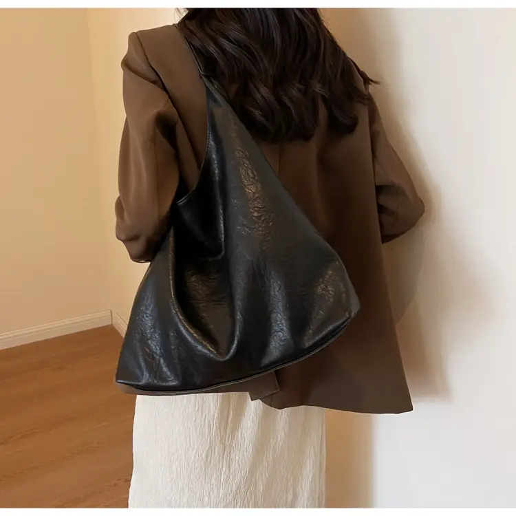 Brown Lazy Style Large Cap Bag for Women — feature 23