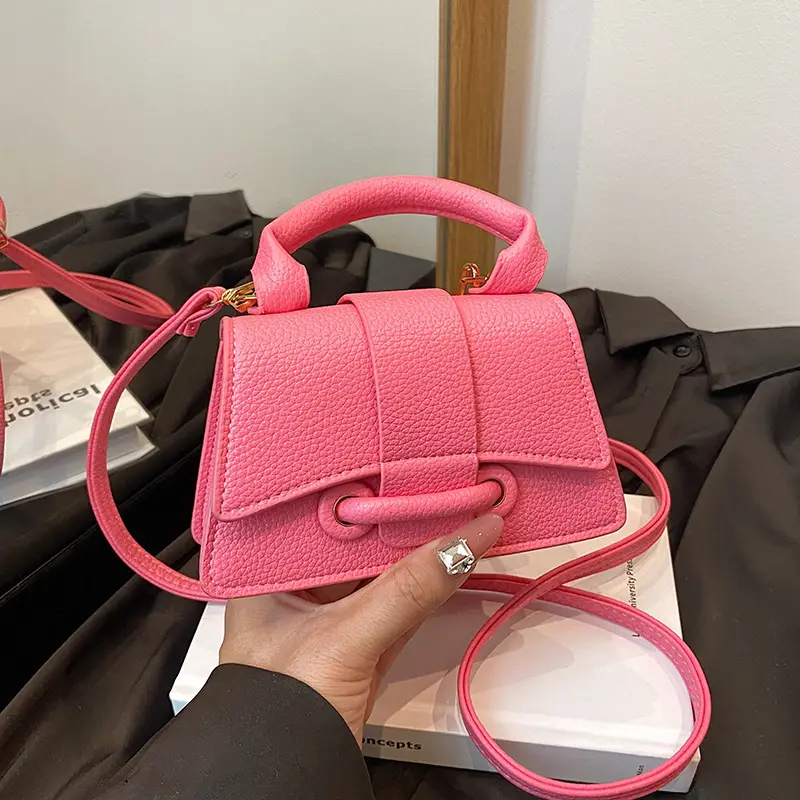 Brown Square Shoulder Crossbody Bag for Women