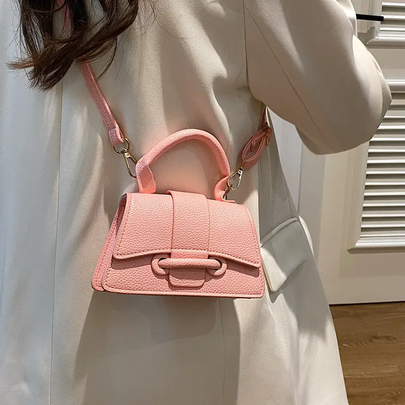 Brown Square Shoulder Crossbody Bag for Women