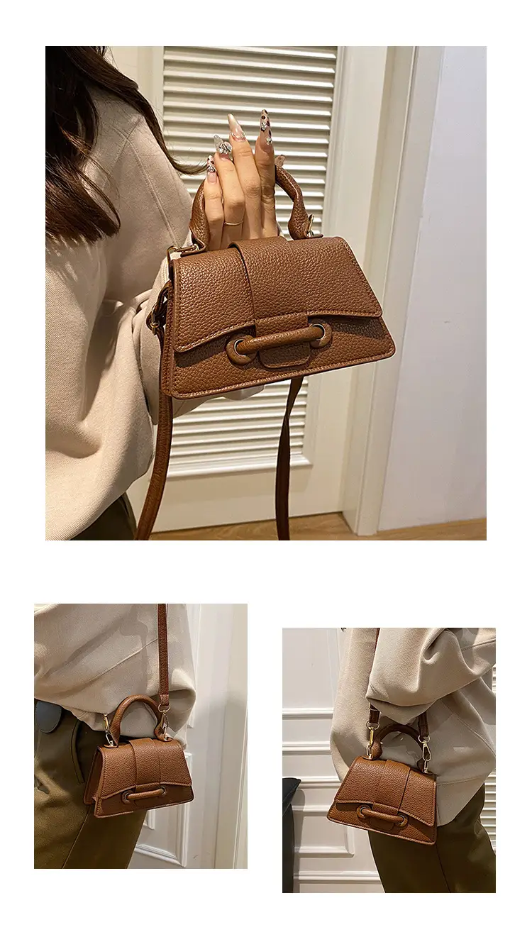 Brown Square Shoulder Crossbody Bag for Women — feature 21