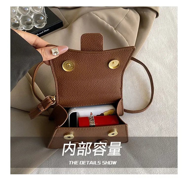 Brown Square Shoulder Crossbody Bag for Women — feature 5