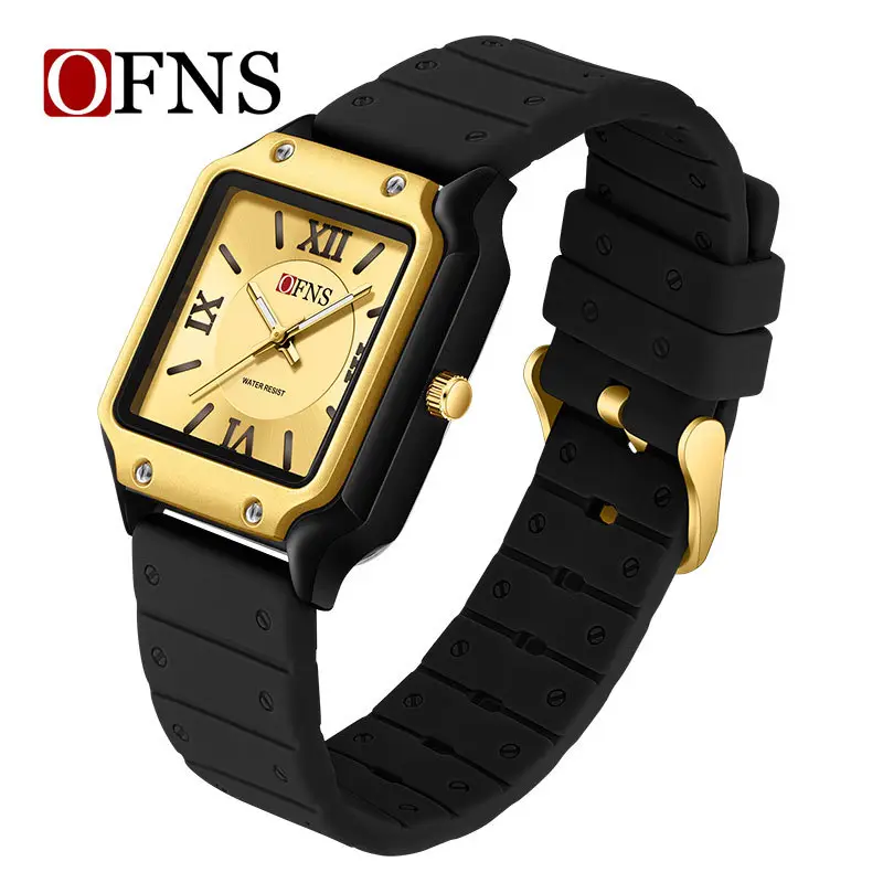O'FNS White Roman Scale Waterproof Watch for Teens