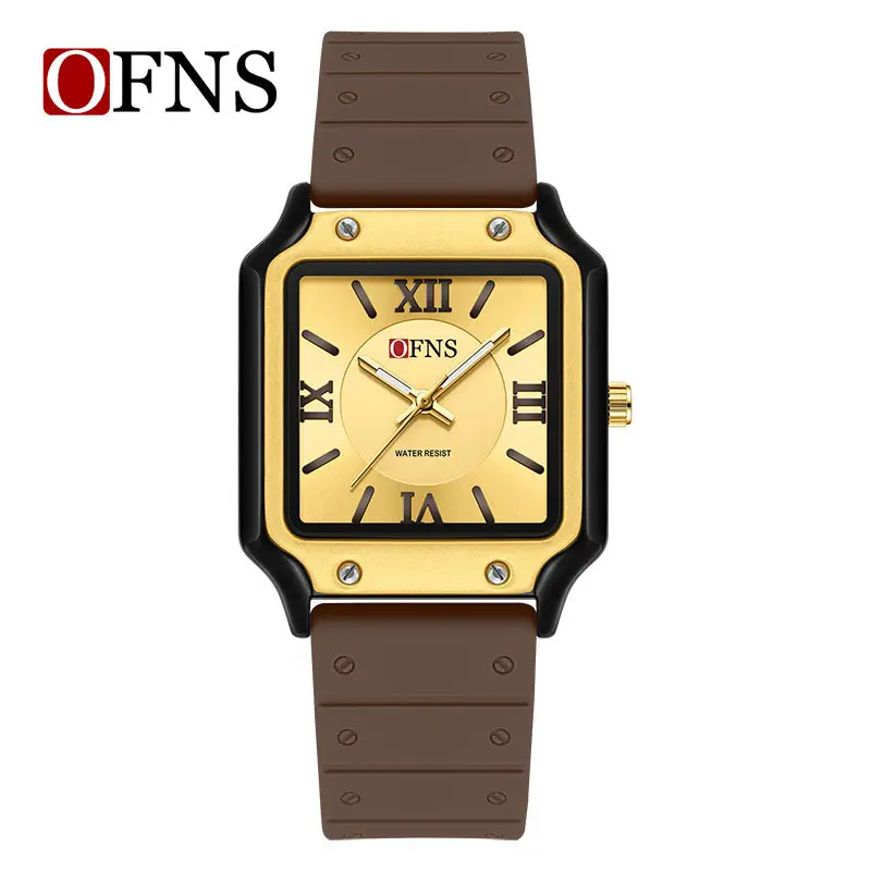 O'FNS White Roman Scale Waterproof Watch for Teens