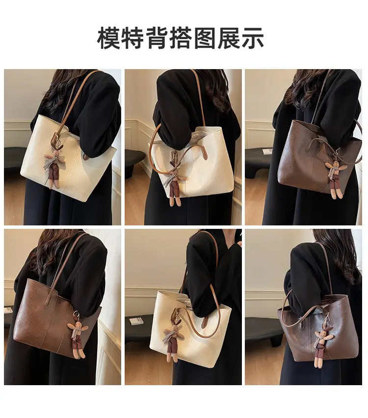 Black Retro Shoulder Bag for Women 2024 New Arrival — feature 9