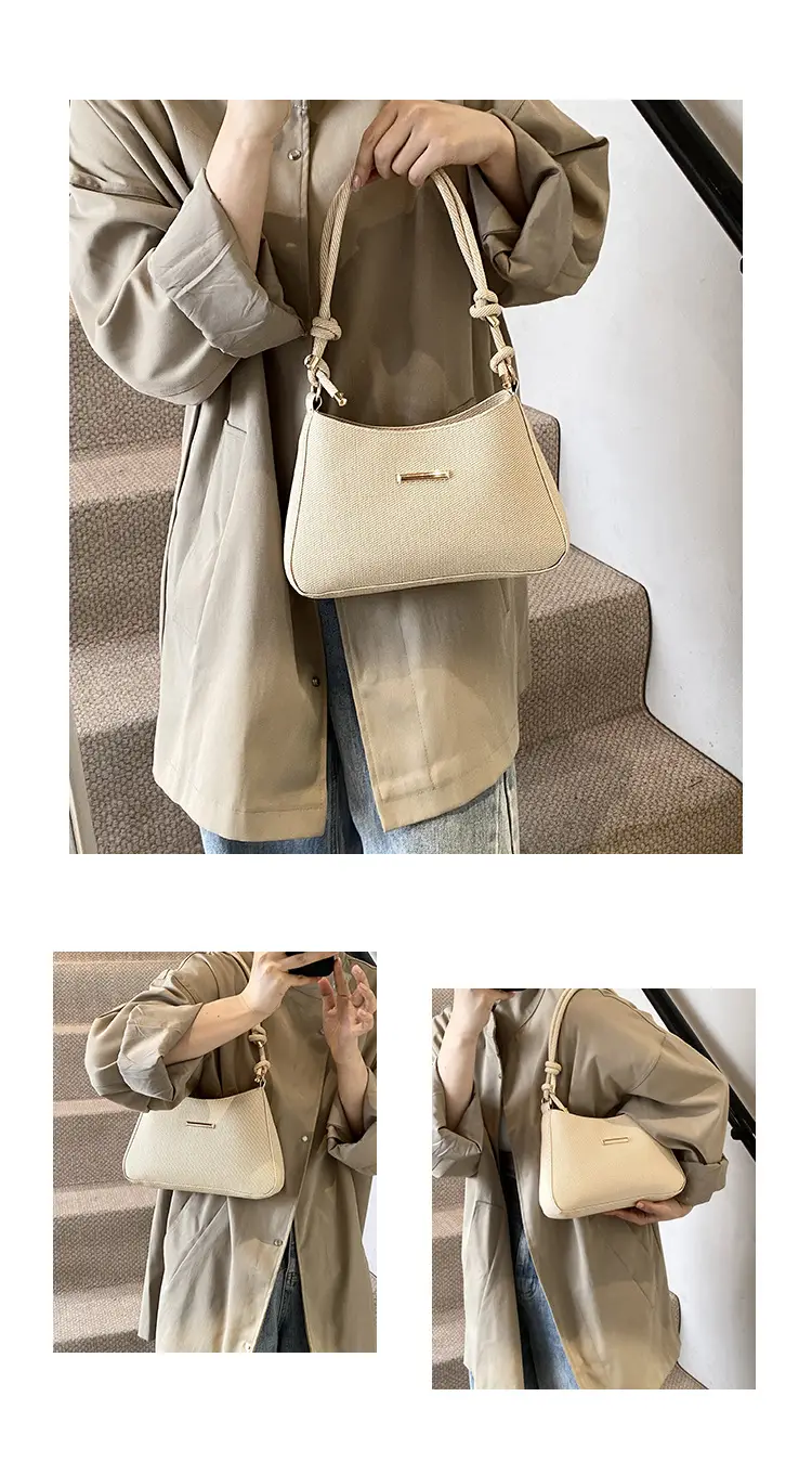Women's Vintage Shoulder Bag Beige Large Capacity — feature 25