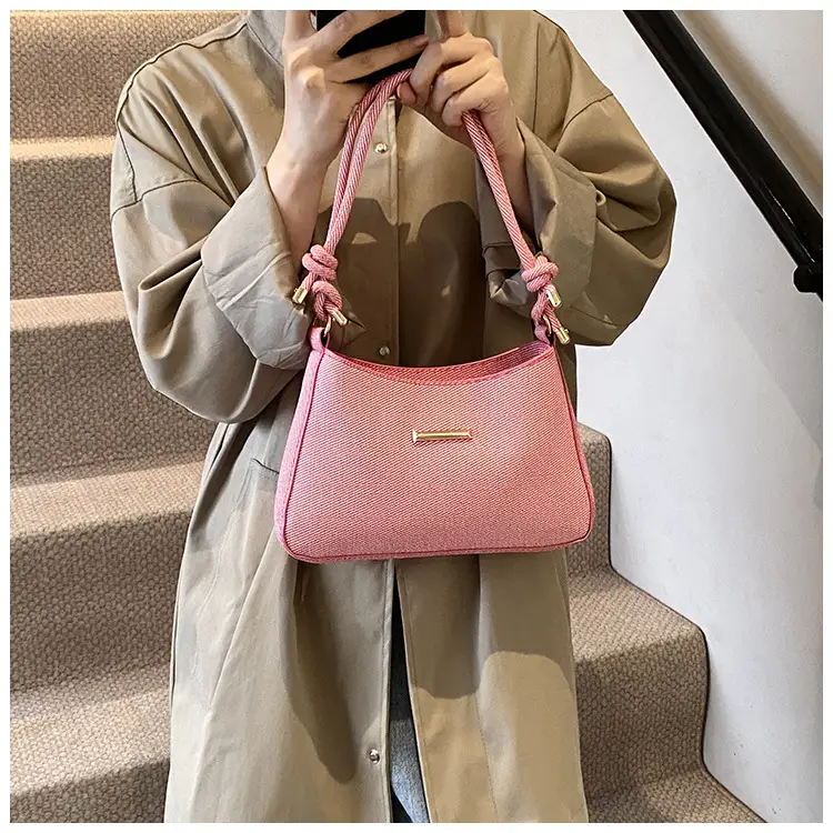 Women's Vintage Shoulder Bag Beige Large Capacity — feature 8
