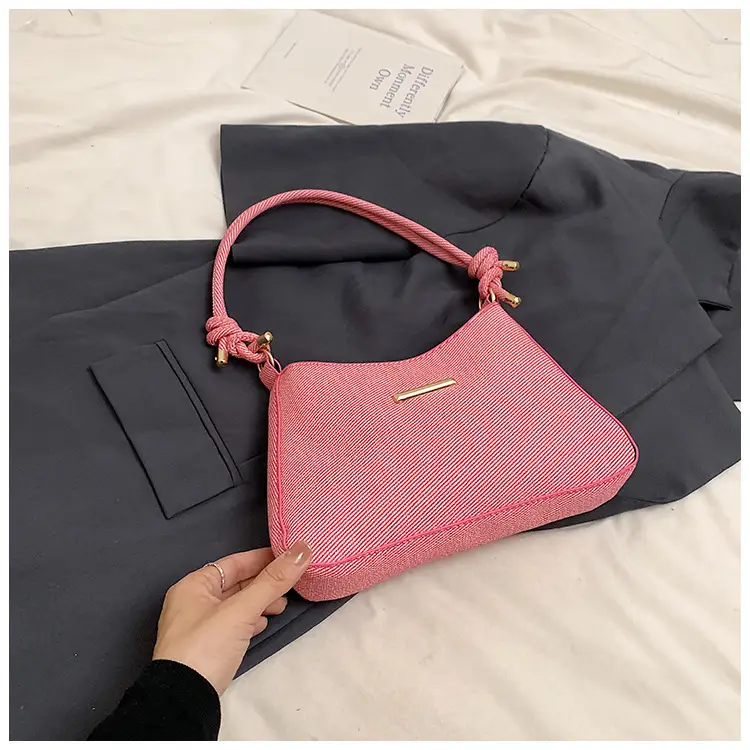 Women's Vintage Shoulder Bag Beige Large Capacity - Image 2