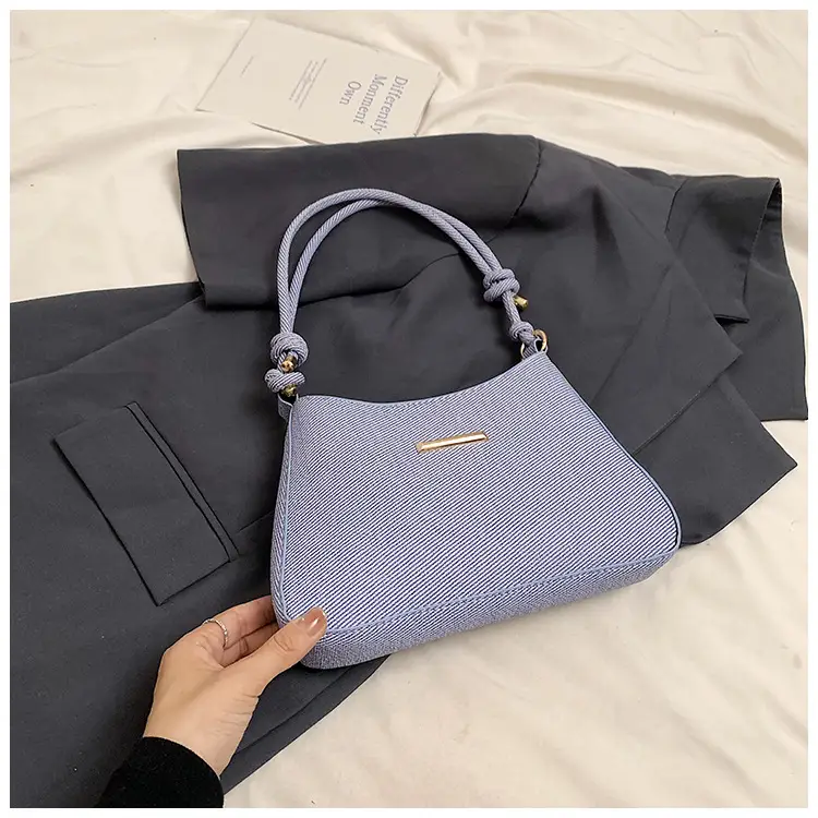 Women's Vintage Shoulder Bag Beige Large Capacity - Image 5