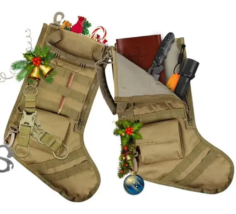 Multi-Function Christmas Tree Storage Bag Tan — feature 10