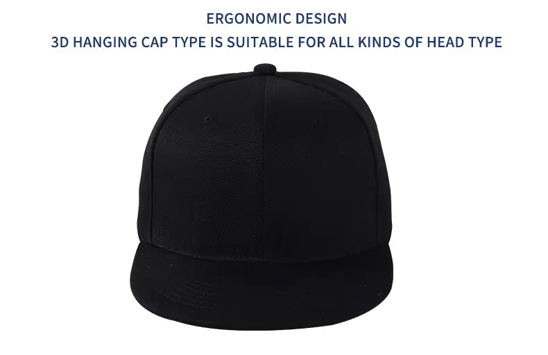 Black Cotton Baseball Cap with Custom Logo — feature 13