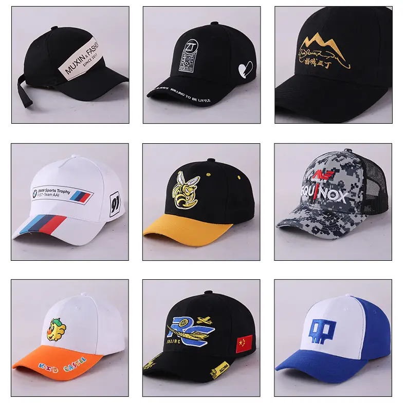 Black Cotton Baseball Cap with Custom Logo — feature 5