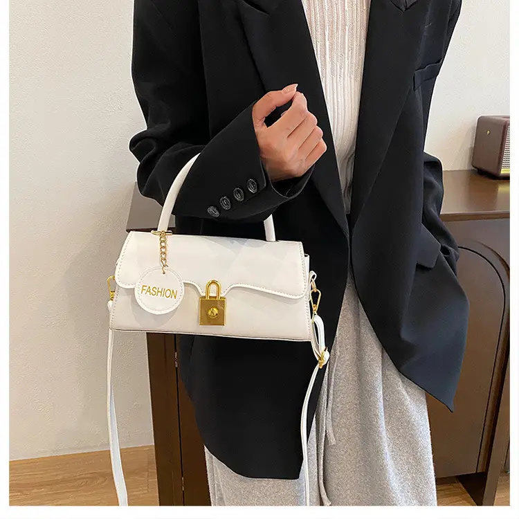Black Crossbody Bag with Gold Lock for Women 2024 — feature 14