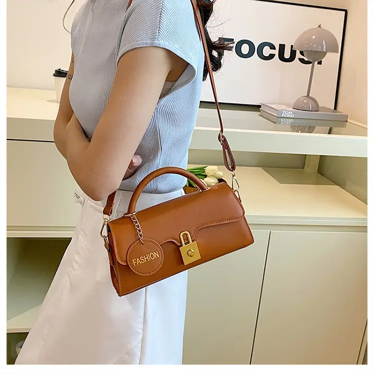Black Crossbody Bag with Gold Lock for Women 2024 — feature 20