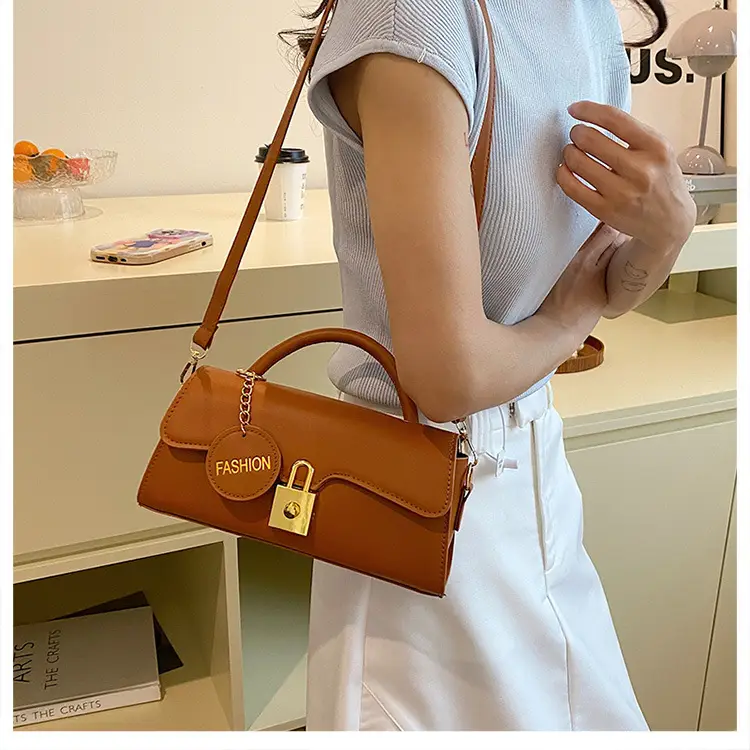 Black Crossbody Bag with Gold Lock for Women 2024 — feature 21