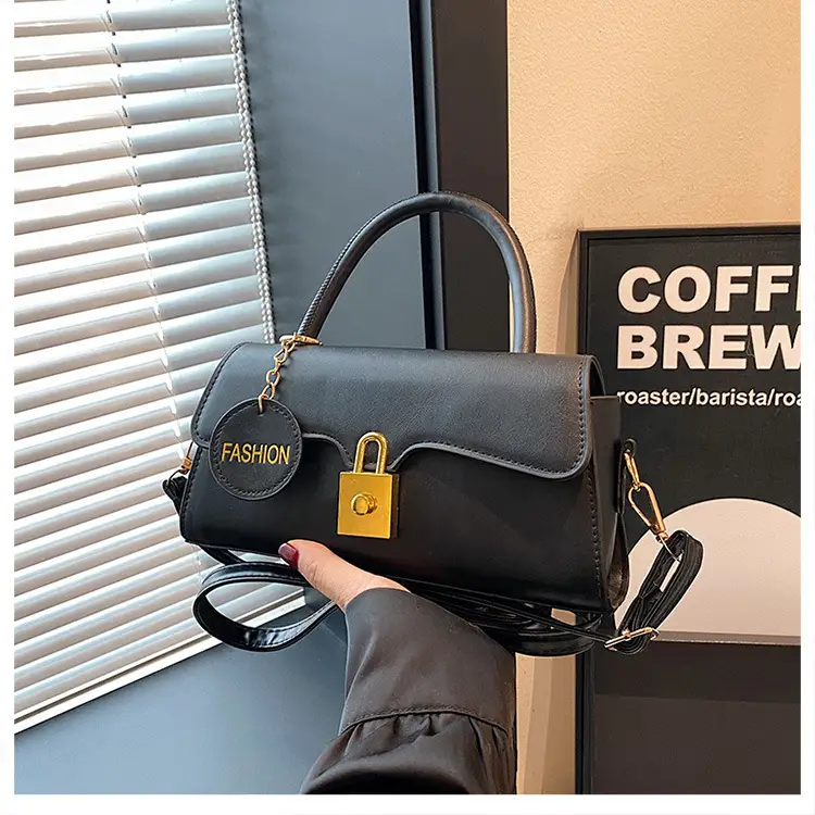 Black Crossbody Bag with Gold Lock for Women 2024 — feature 26