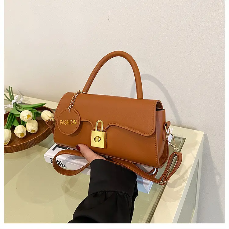 Black Crossbody Bag with Gold Lock for Women 2024 — feature 30