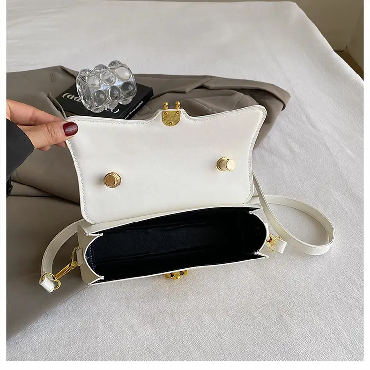 Black Crossbody Bag with Gold Lock for Women 2024 — feature 46