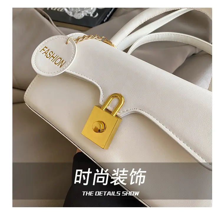 Black Crossbody Bag with Gold Lock for Women 2024 — feature 6