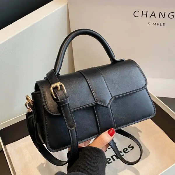 Retro Black Shoulder Bag Women 2024 New - Image 6