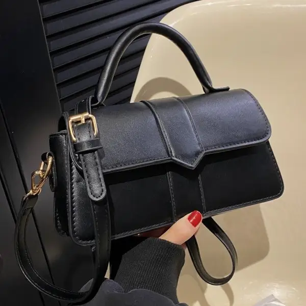 Retro Black Shoulder Bag Women 2024 New - Image 8