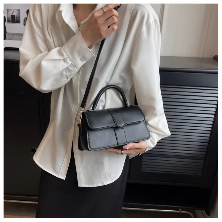 Retro Black Shoulder Bag Women 2024 New β feature 28
