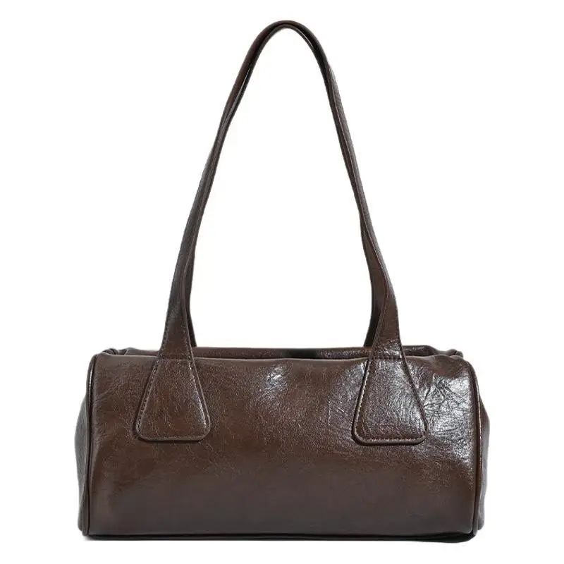Women's Korean Ins Retro Shoulder Bag Brown 2026 - Image 7