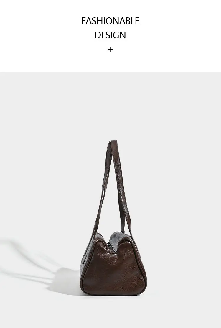 Women's Korean Ins Retro Shoulder Bag Brown 2026 — feature 13