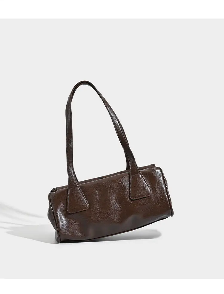 Women's Korean Ins Retro Shoulder Bag Brown 2026 — feature 14