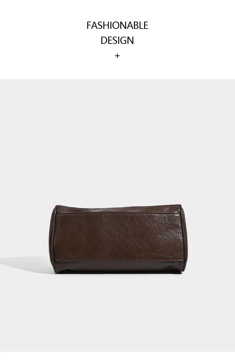 Women's Korean Ins Retro Shoulder Bag Brown 2026 — feature 15