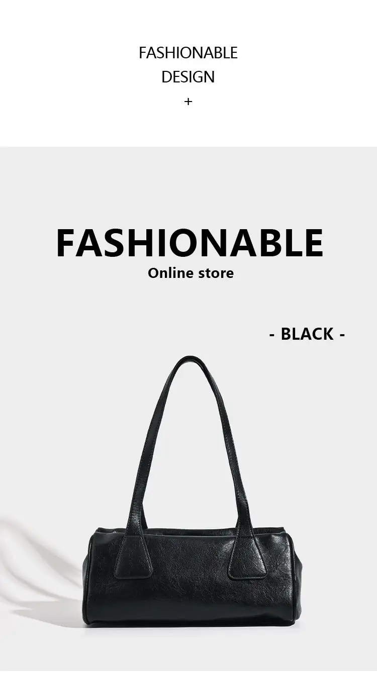 Women's Korean Ins Retro Shoulder Bag Brown 2026 — feature 17
