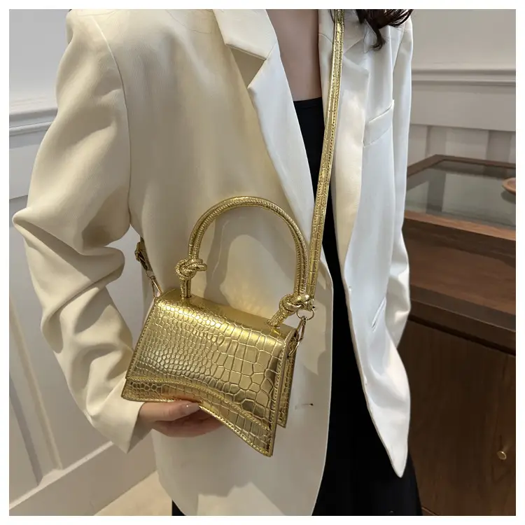 Women's White Croc Patch Crossbody Bag 2024 — feature 16