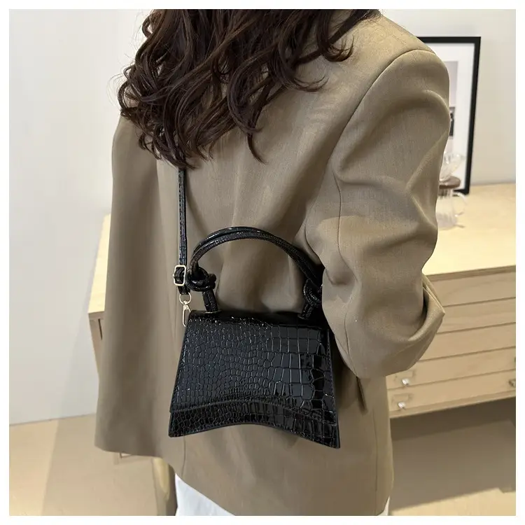Women's White Croc Patch Crossbody Bag 2024 — feature 19