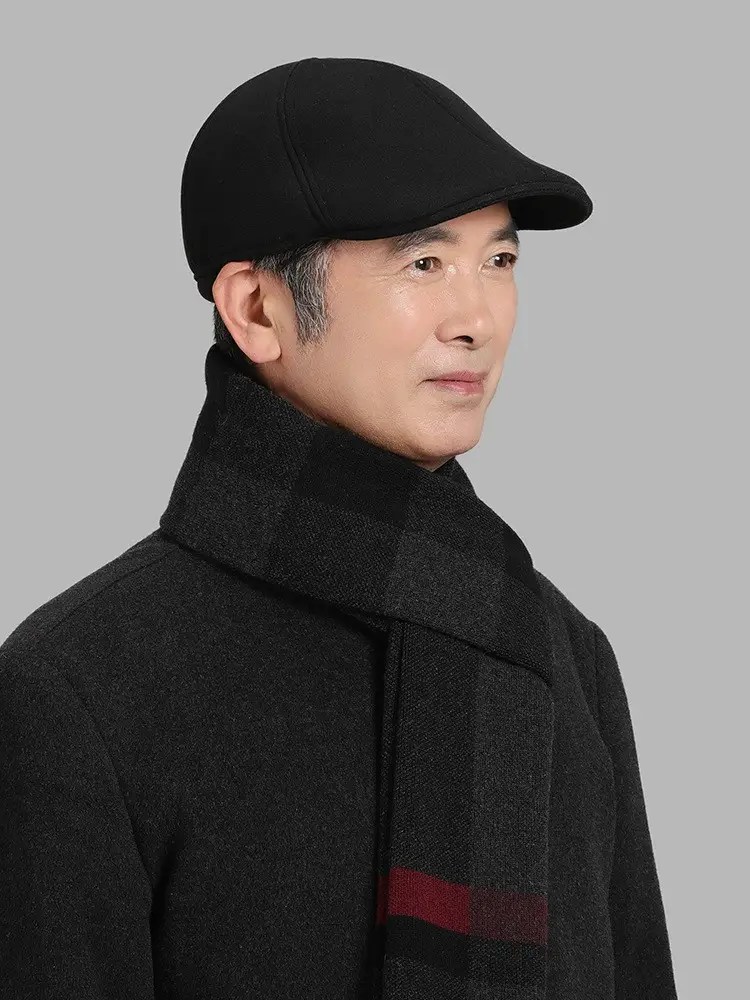 New Old Man Winter Hat for Men Elderly Winter Cap — feature 3
