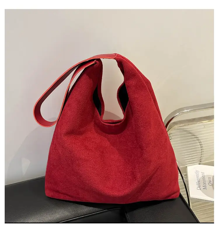 Red Korean Style Shoulder Tote Bag for Women — feature 19
