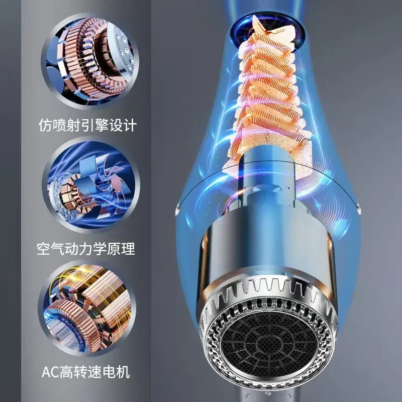 Silent High-Power Hair Dryer with Negative Ion Technology - Image 4