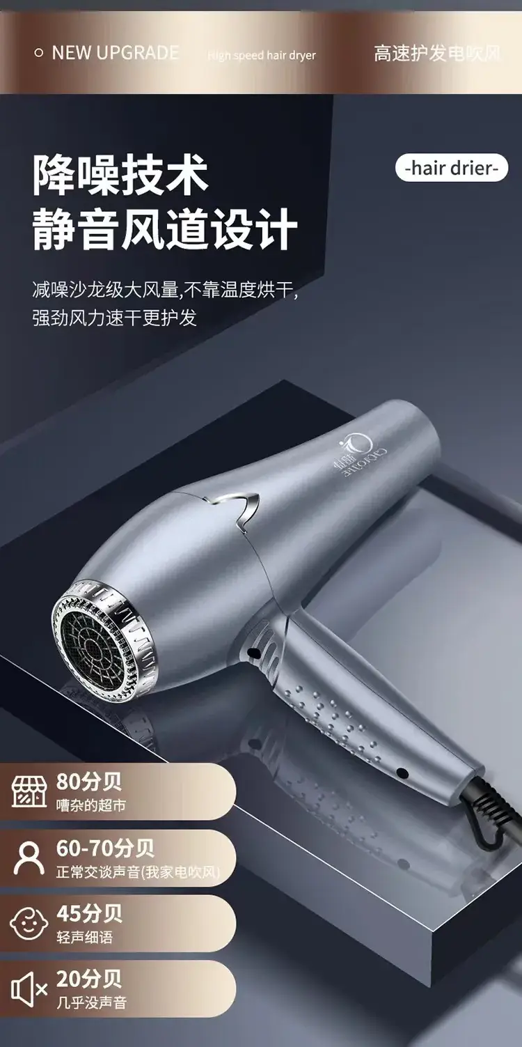 Silent High-Power Hair Dryer with Negative Ion Technology — feature 11