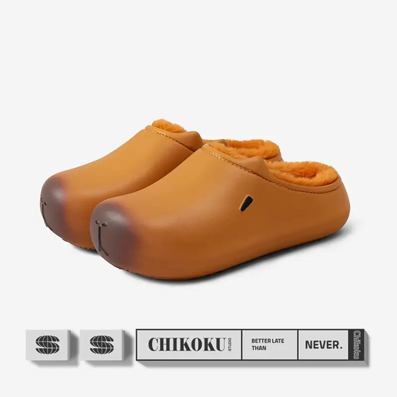Women Winter Cotton Slipper Tan Warm Waterproof - Image 4